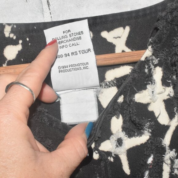 1994 Vintage ROLLING STONES Torn and FRAYED JERSEY! RARE SIZE L - Picture 5 of 9